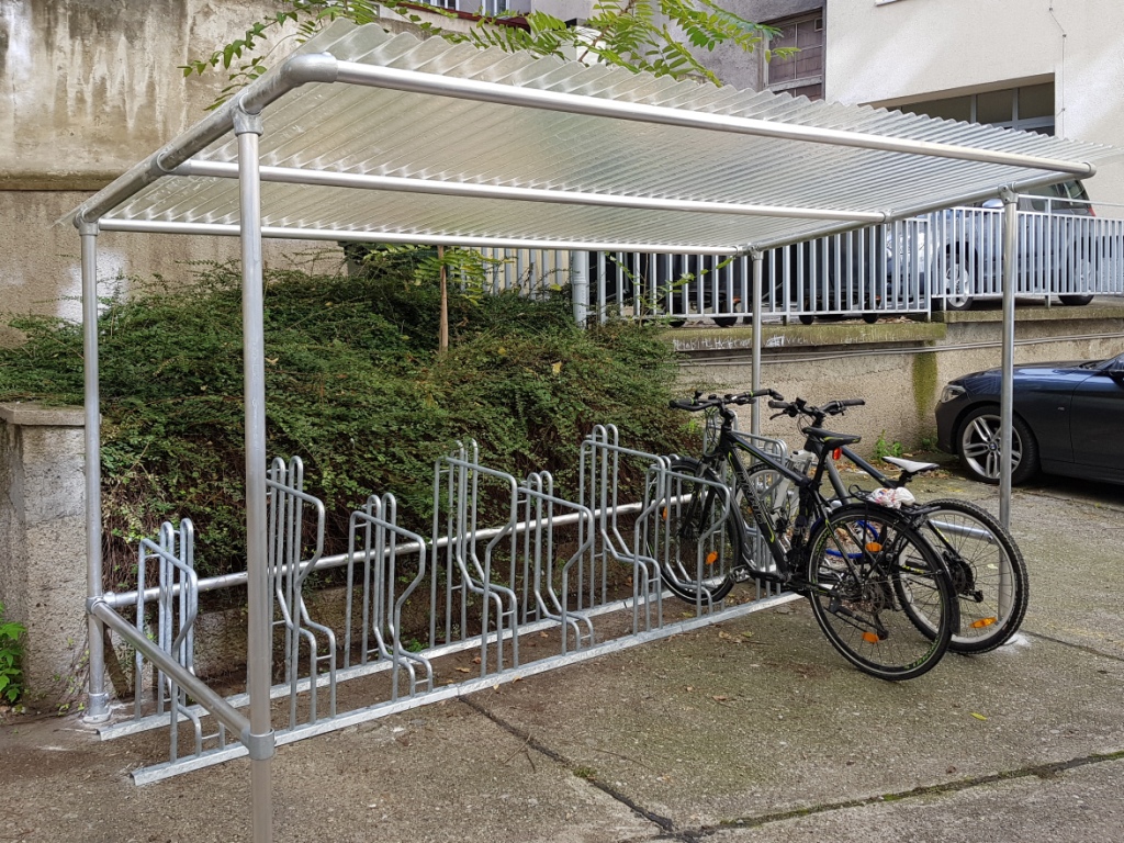 Fahrradständer Überdachung, Überdachte Fahrradständer